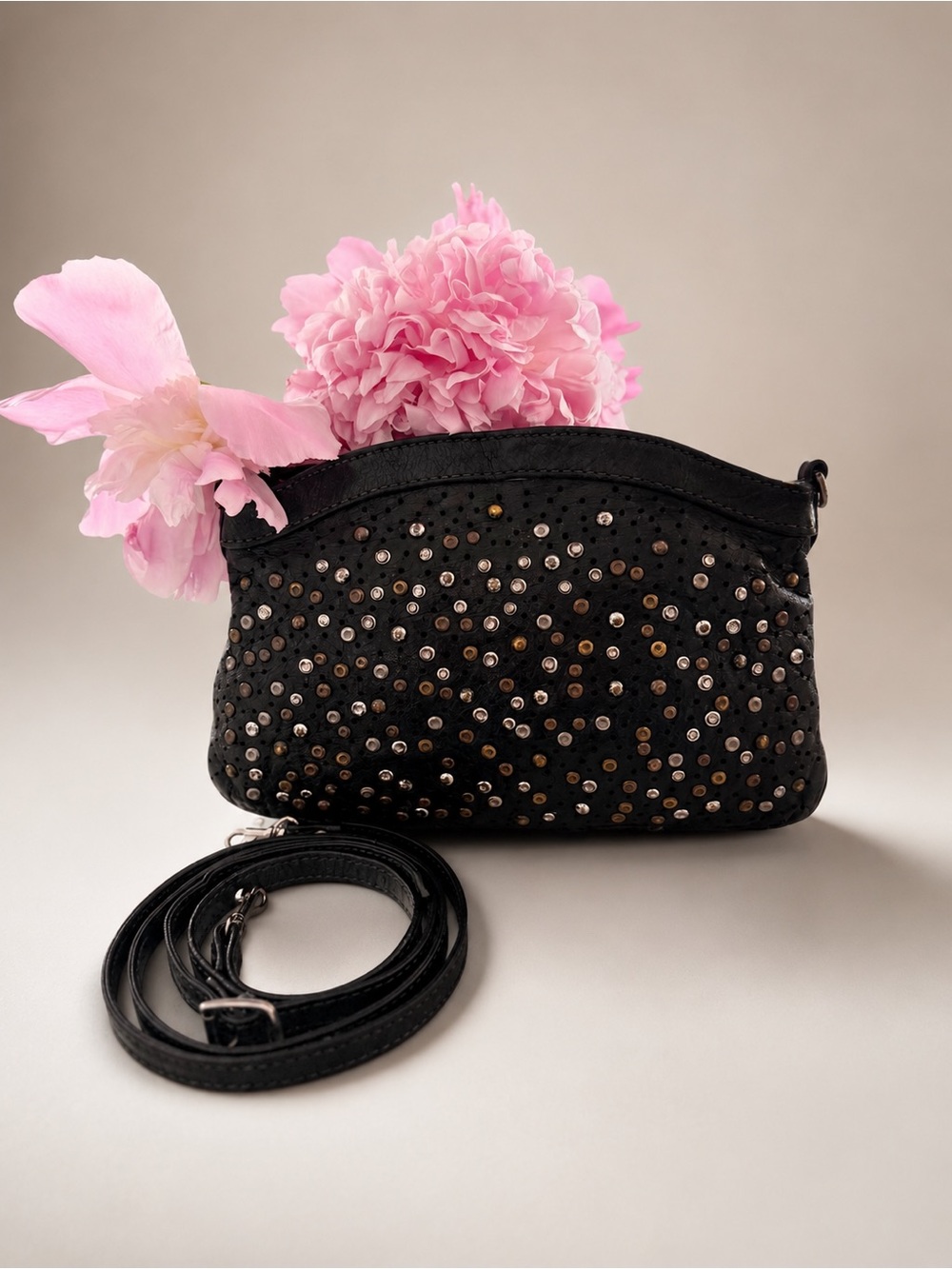 Frye Deborah Studded Crossbody Leather Bag